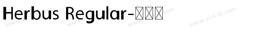 Herbus Regular字体转换